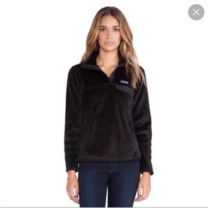Patagonia Black Fleece Pullover in Black